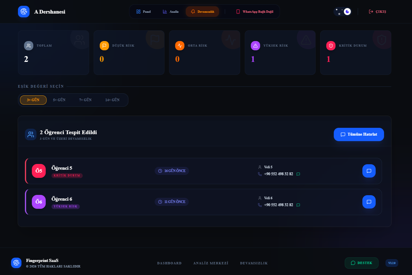 bura.da Devamsızlık Takibi